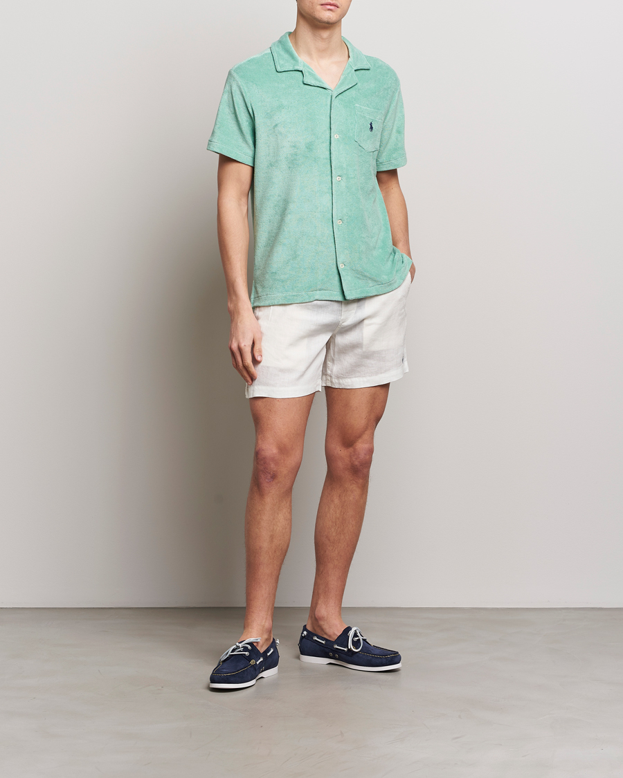 Men | Shorts | Polo Ralph Lauren | Prepster Linen Drawstring Shorts Deckwash White