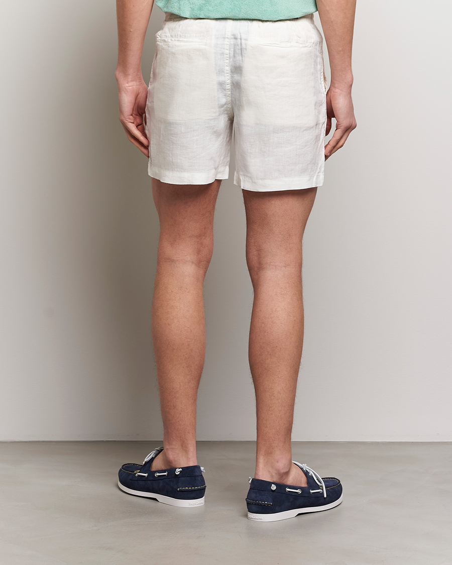 Men | Shorts | Polo Ralph Lauren | Prepster Linen Drawstring Shorts Deckwash White