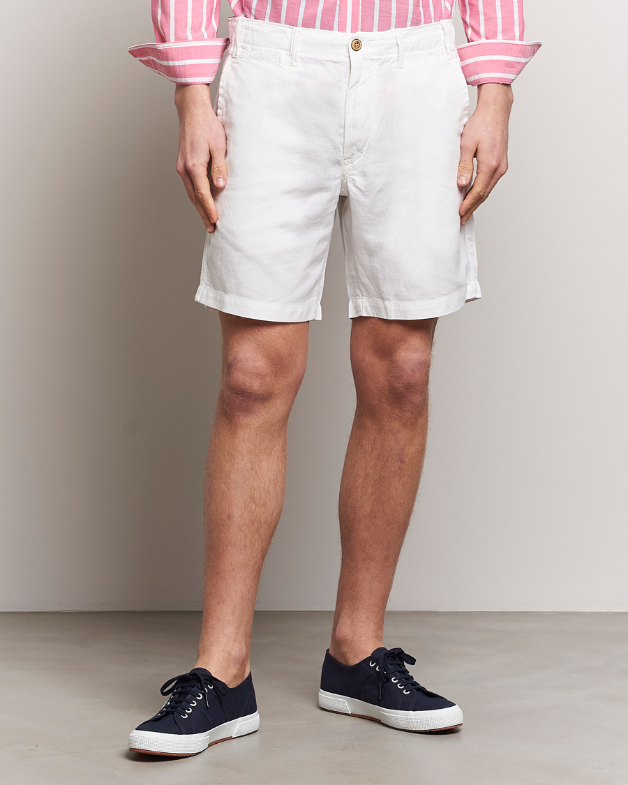 Men | Linen Shorts | Polo Ralph Lauren | Cotton/Linen Shorts White