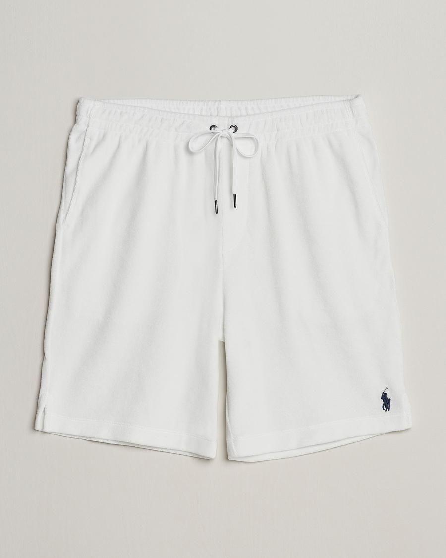 Men | Shorts | Polo Ralph Lauren | Cotton Terry Drawstring Shorts White
