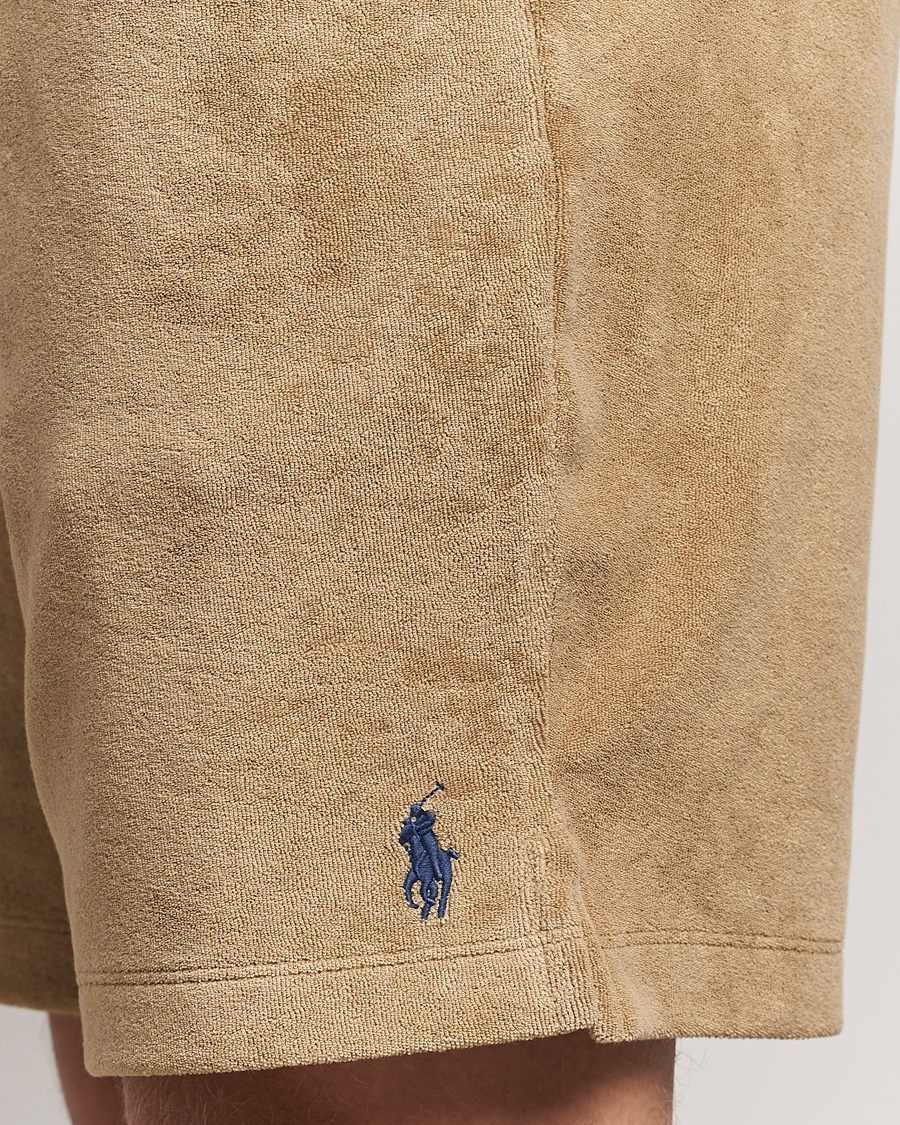 Men | Shorts | Polo Ralph Lauren | Cotton Terry Drawstring Shorts Coastal Beige
