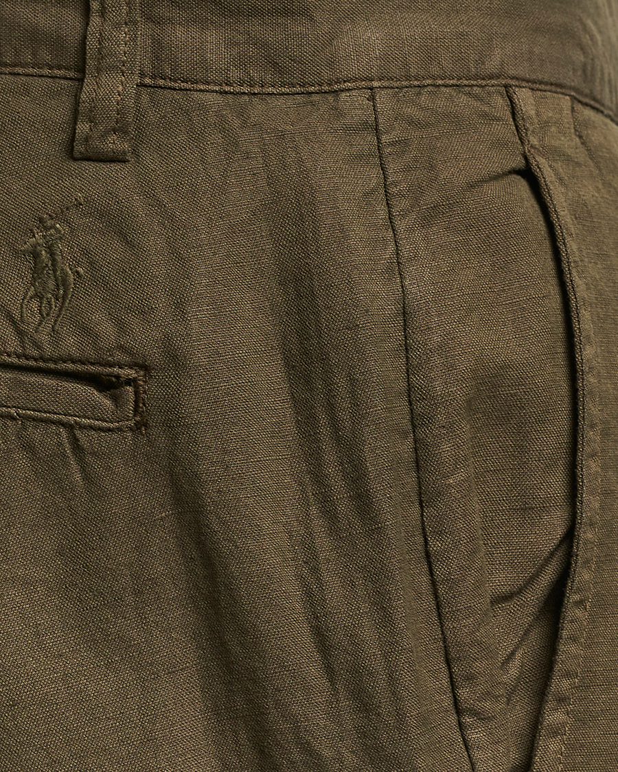Men | Trousers | Polo Ralph Lauren | Cotton/Linen Bedford Chinos Canopy Olive