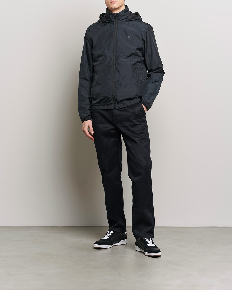 Men | Coats & Jackets | Polo Ralph Lauren | Vital Hooded Windbreaker Polo Black