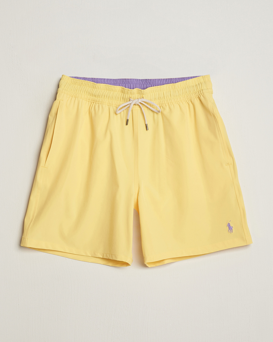 Men | Swimwear | Polo Ralph Lauren | Recycled Traveler Boxer Swimshorts Oasis Yellow