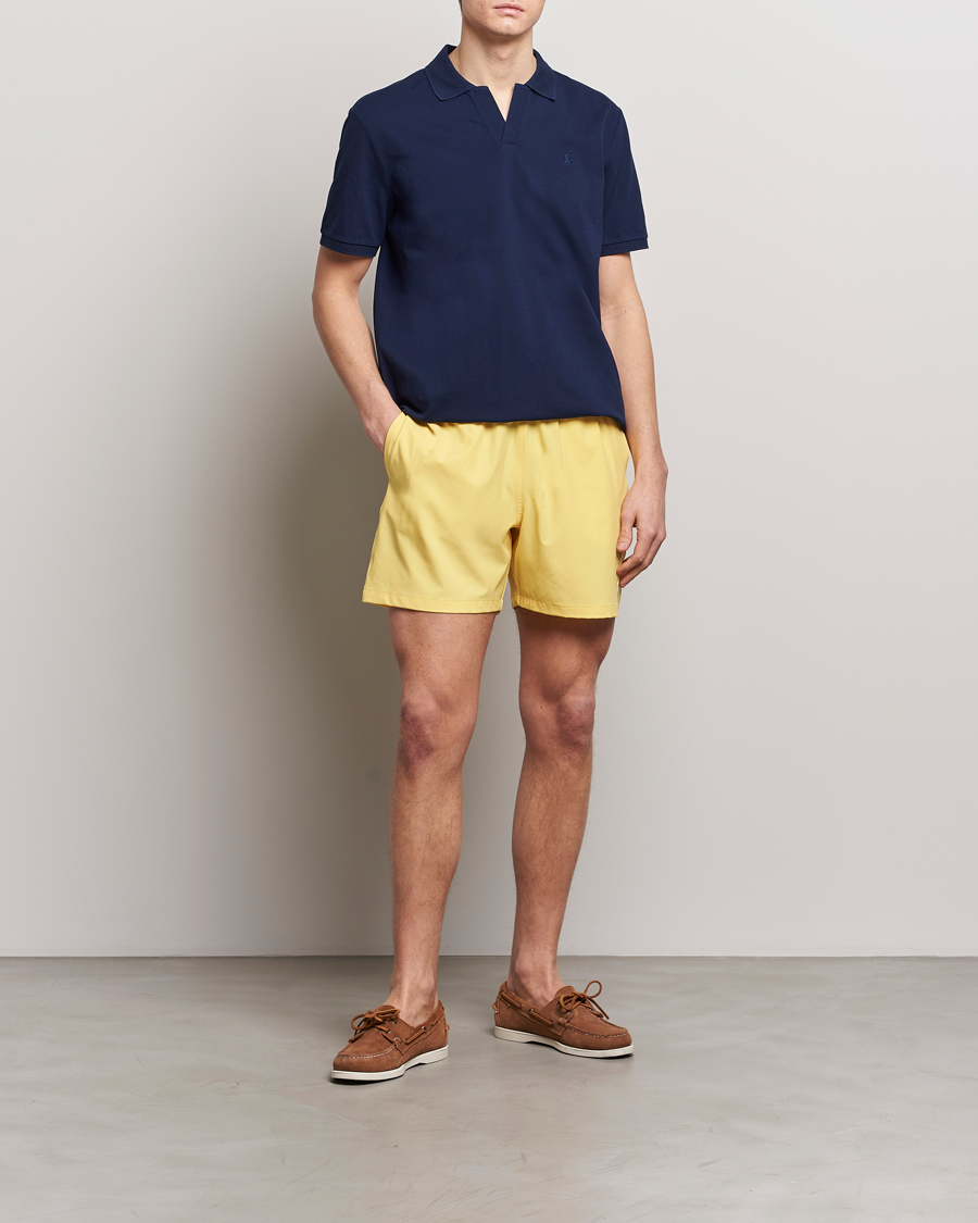 Men | Swimwear | Polo Ralph Lauren | Recycled Traveler Boxer Swimshorts Oasis Yellow