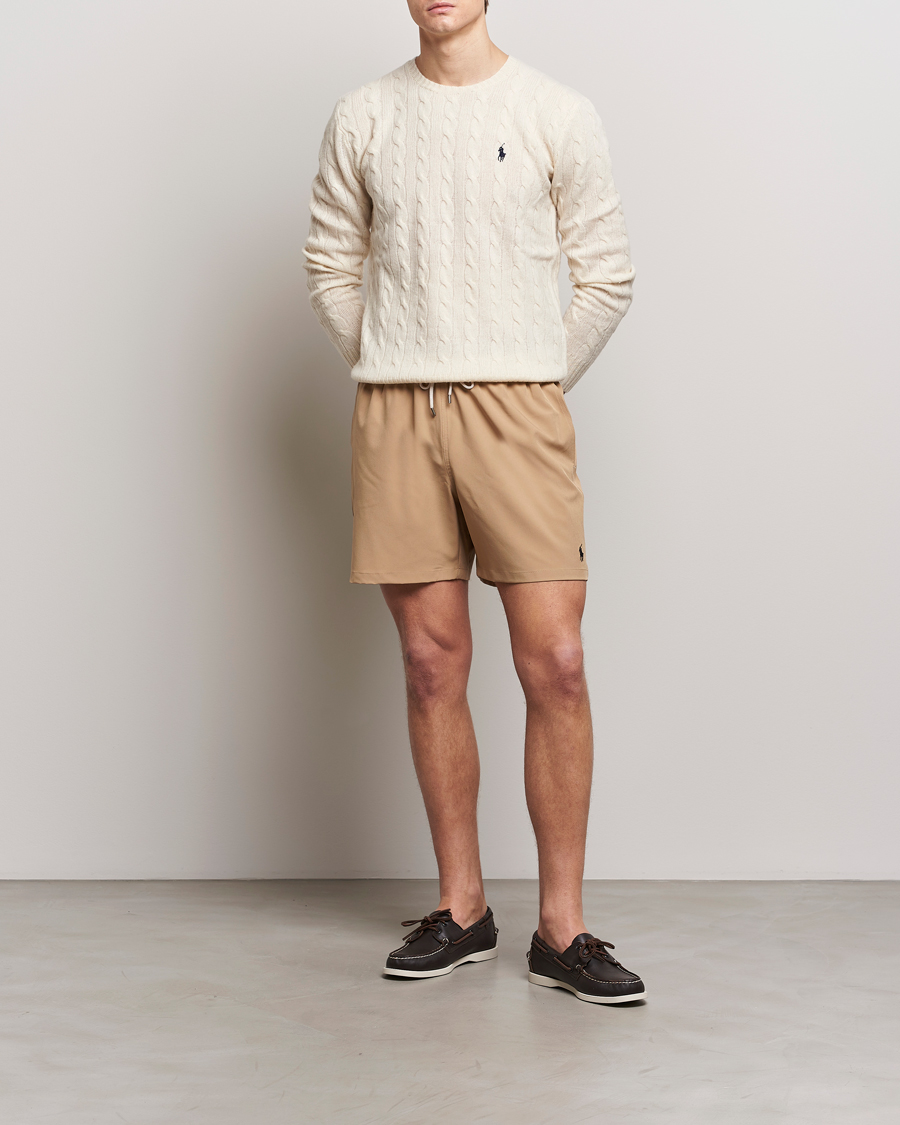 Men | Swimwear | Polo Ralph Lauren | Recycled Traveler Boxer Swimshorts Vintage Khaki