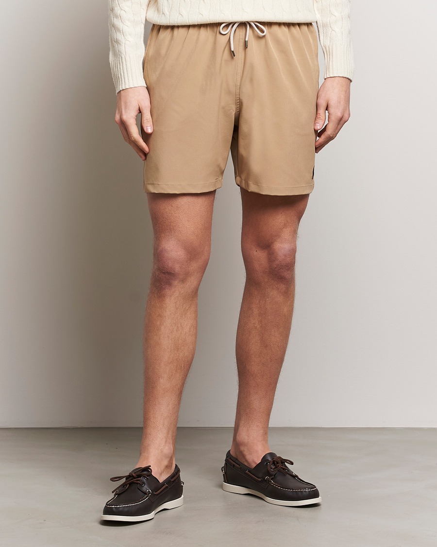 Men | Swimwear | Polo Ralph Lauren | Recycled Traveler Boxer Swimshorts Vintage Khaki