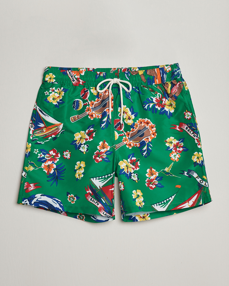 Men | Swimwear | Polo Ralph Lauren | Recycled Traveler Printed Swimshorts Surfer Bear