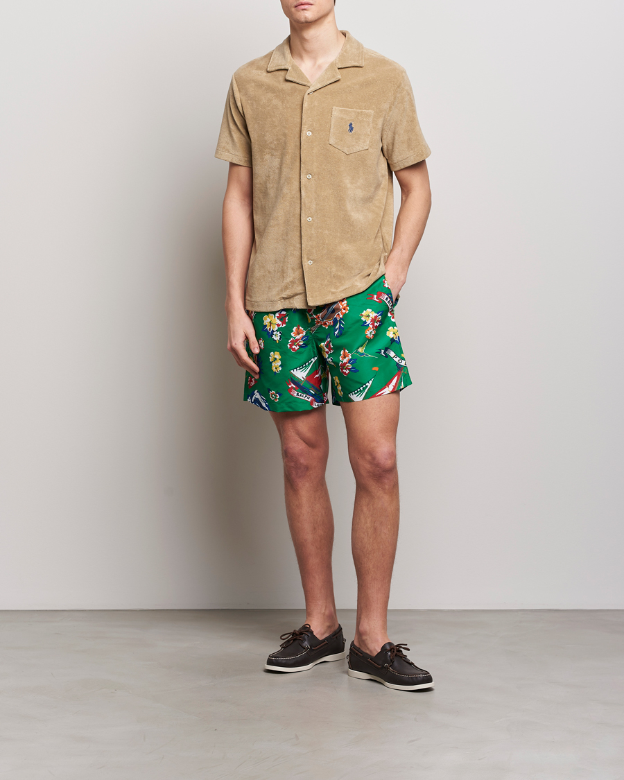 Men | Swimwear | Polo Ralph Lauren | Recycled Traveler Printed Swimshorts Surfer Bear