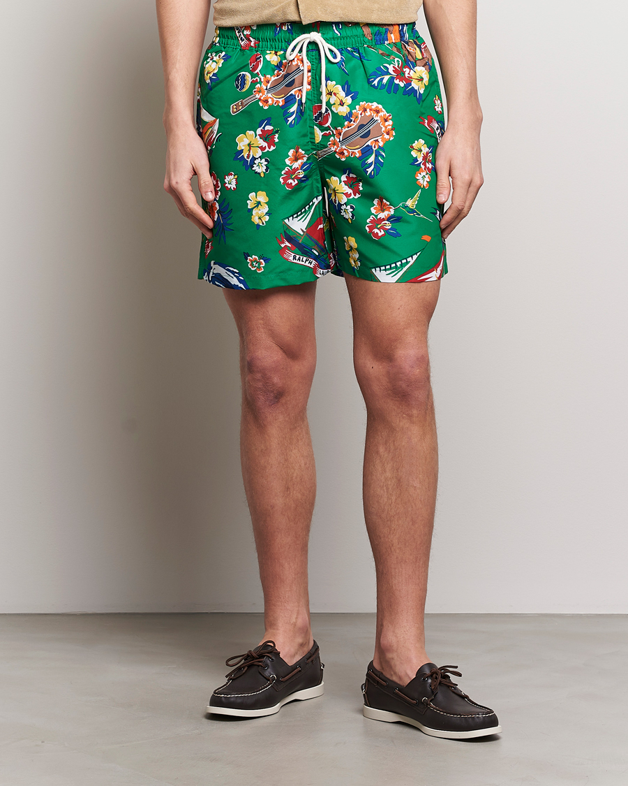 Men | Swimwear | Polo Ralph Lauren | Recycled Traveler Printed Swimshorts Surfer Bear