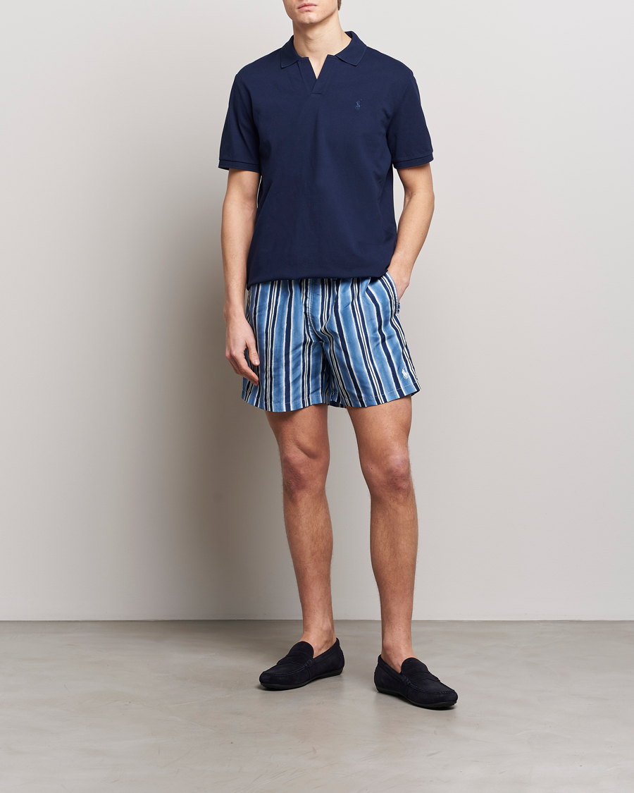 Men | Swimwear | Polo Ralph Lauren | Recyceled Traveler Striped Swimshorts Saltwashed