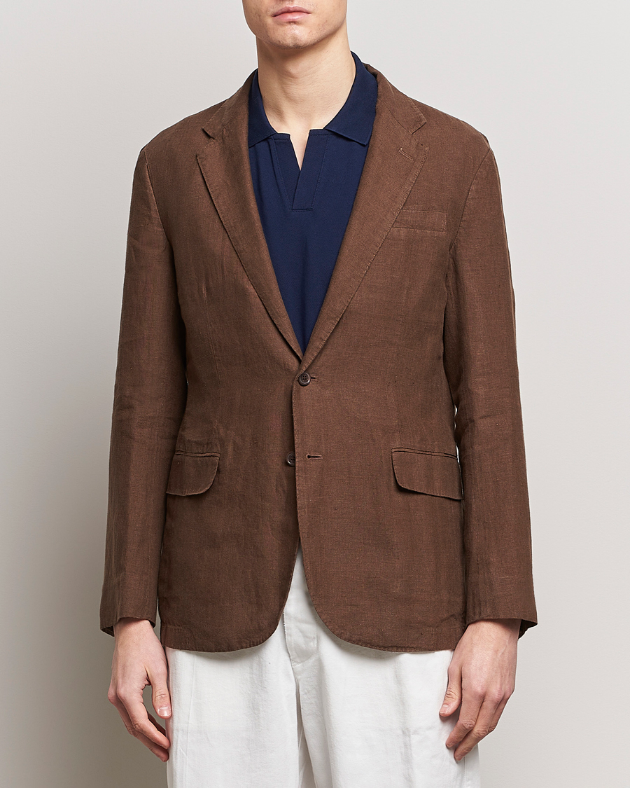 Men | Blazers | Polo Ralph Lauren | Linen Sportcoat Chestnut