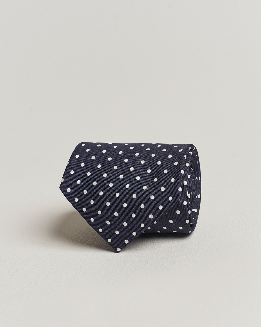 Men | Polo Ralph Lauren St James Spot Tie Navy/White | Polo Ralph Lauren | St James Spot Tie Navy/White