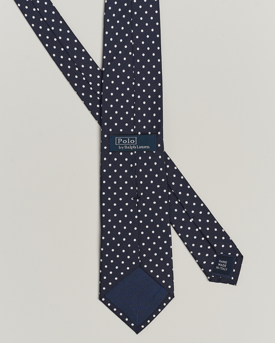 Men | Ties | Polo Ralph Lauren | St James Spot Tie Navy/White