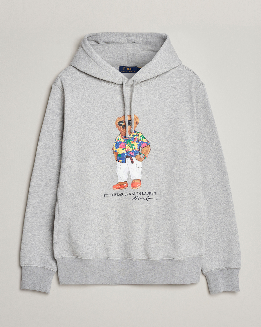 Men | Sweaters & Knitwear | Polo Ralph Lauren | Printed Beach Bear Hoodie Andover Heather