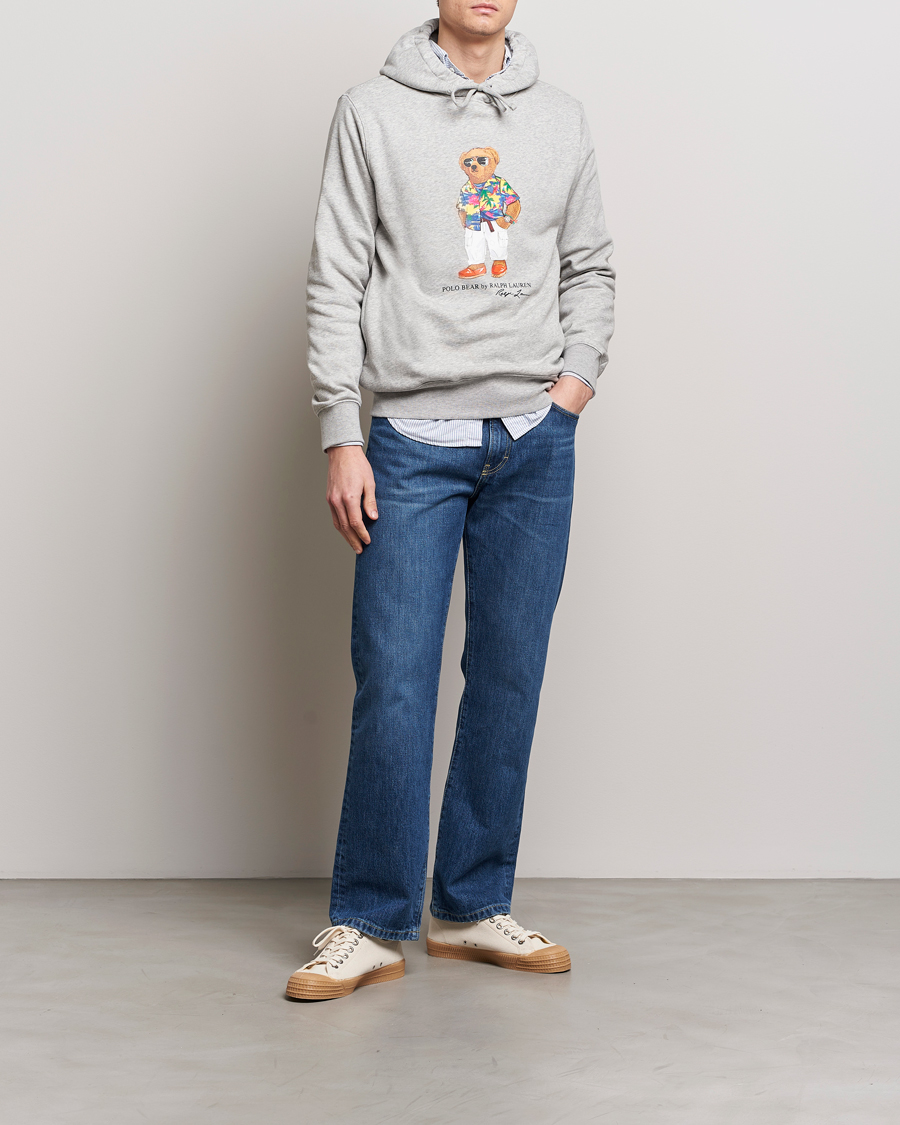 Men | Sweaters & Knitwear | Polo Ralph Lauren | Printed Beach Bear Hoodie Andover Heather