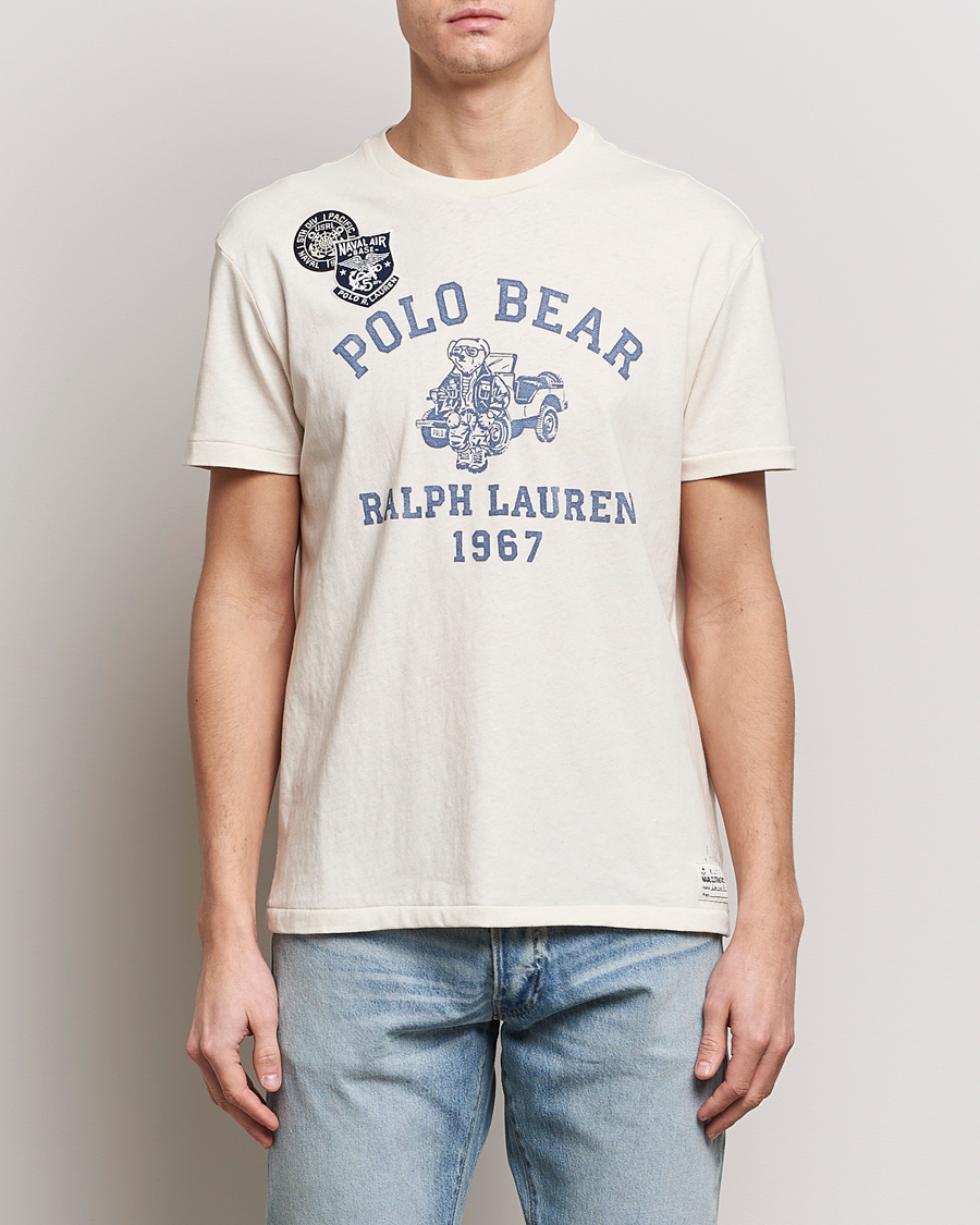Men | T-Shirts | Polo Ralph Lauren | Graphic Printed Crew Neck T-Shirt Deckwash White