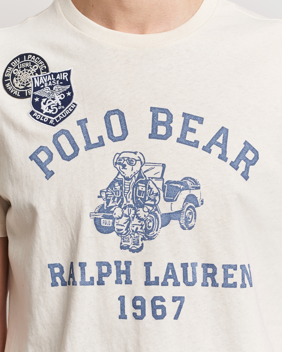 Men | T-Shirts | Polo Ralph Lauren | Graphic Printed Crew Neck T-Shirt Deckwash White