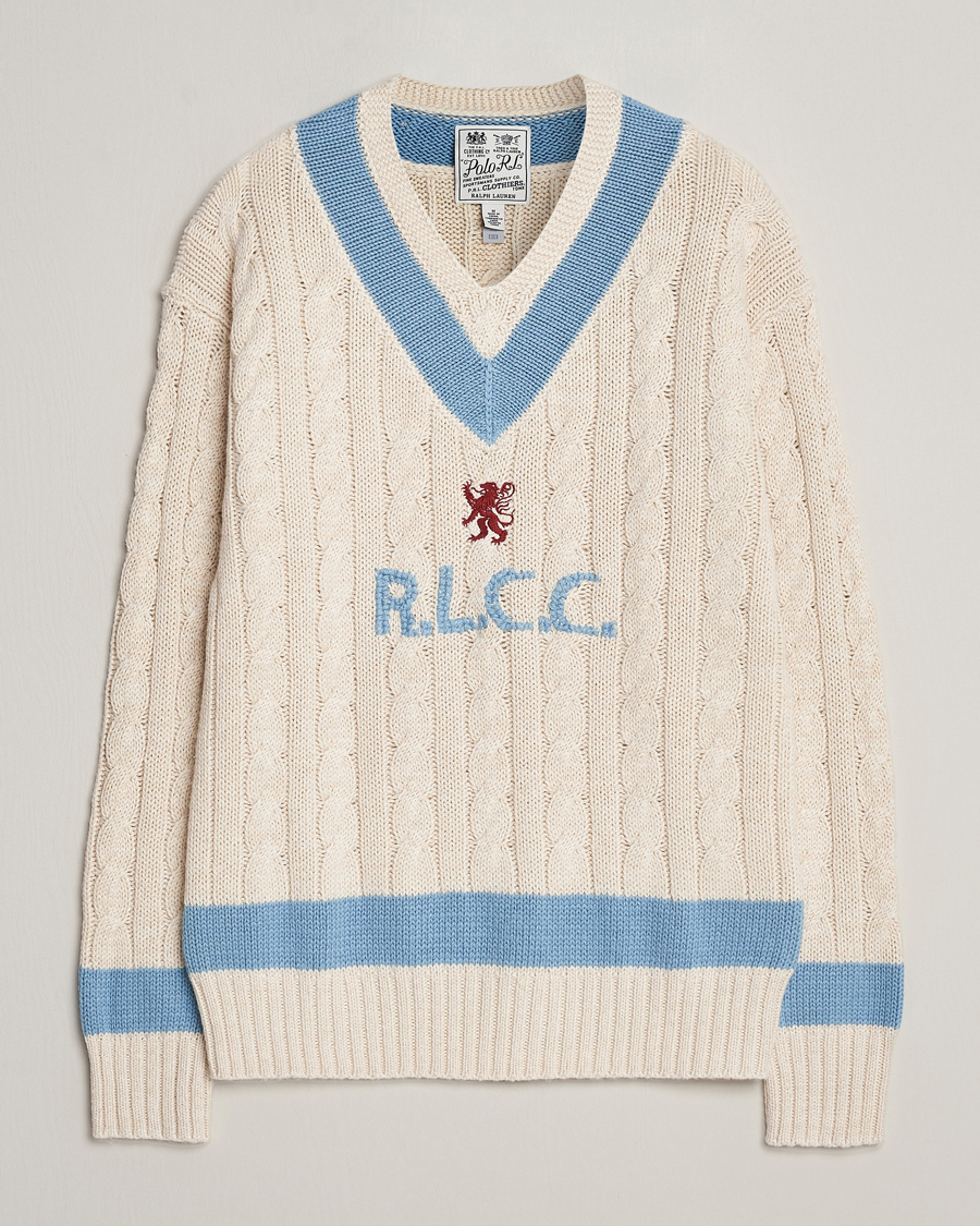 Men | Sweaters & Knitwear | Polo Ralph Lauren | Cotton/Cashmere Cricket Knitted Sweater Parchment Cream