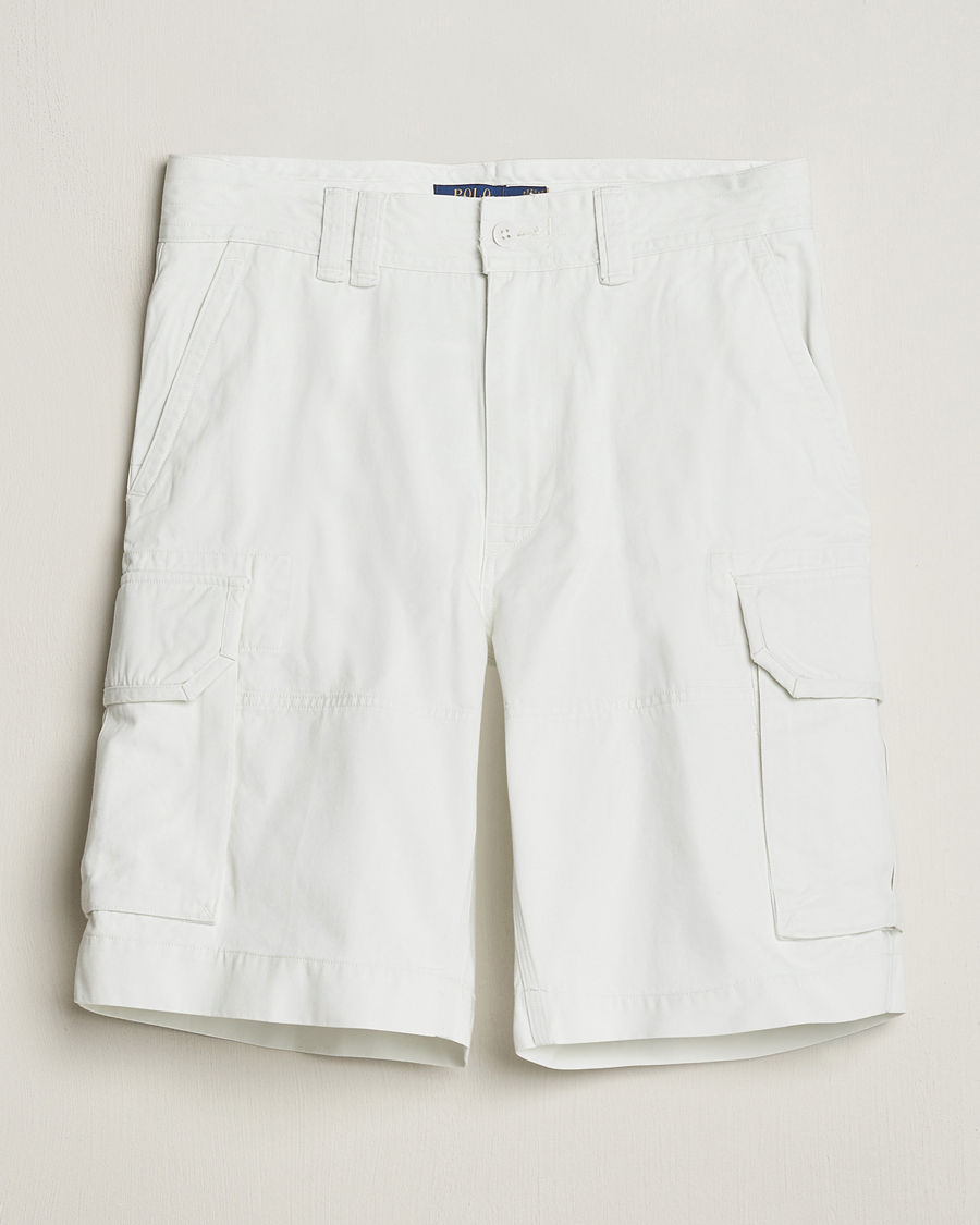Men | Shorts | Polo Ralph Lauren | Slub Twill Cargo Shorts Deckwash White