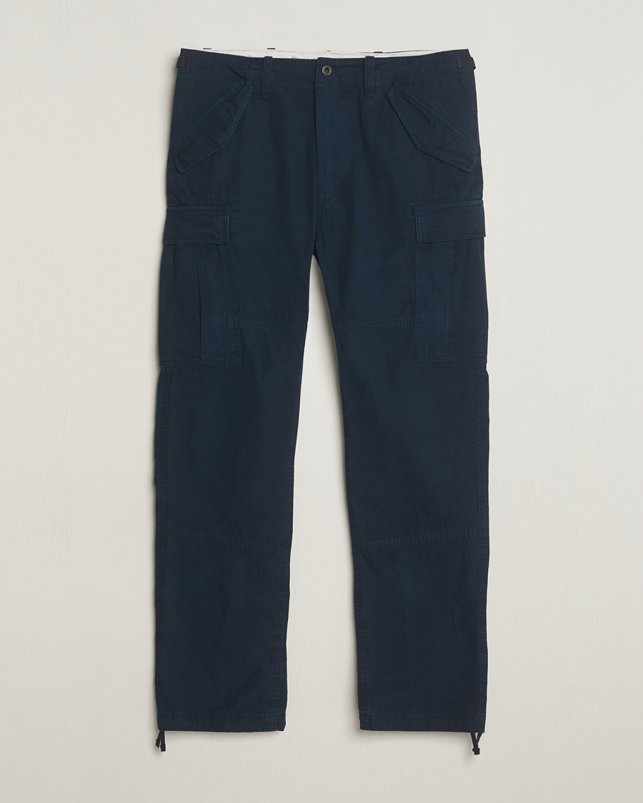 Men | Trousers | Polo Ralph Lauren | Slub Canvas Cargo Pants Aviator Navy