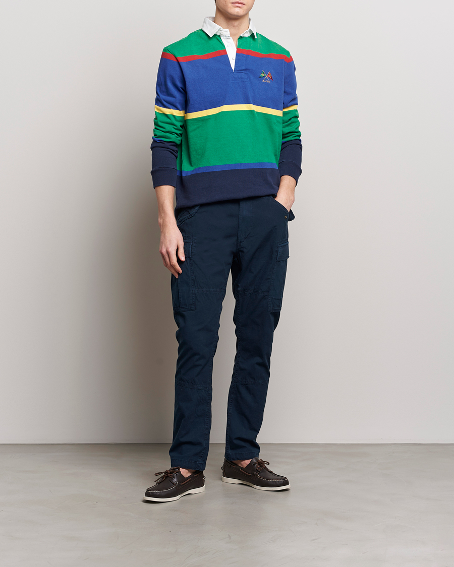 Men | Trousers | Polo Ralph Lauren | Slub Canvas Cargo Pants Aviator Navy