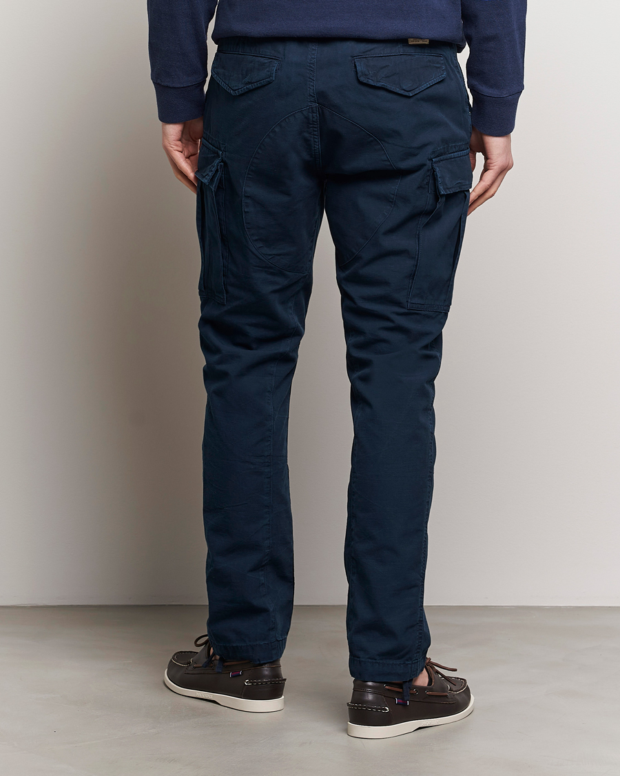 Men | Trousers | Polo Ralph Lauren | Slub Canvas Cargo Pants Aviator Navy