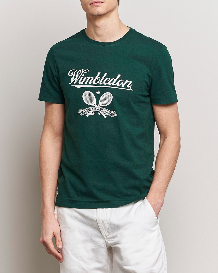 Polo Ralph Lauren Wimbledon Printed Tee Moss Agate at CareOfCarl.com