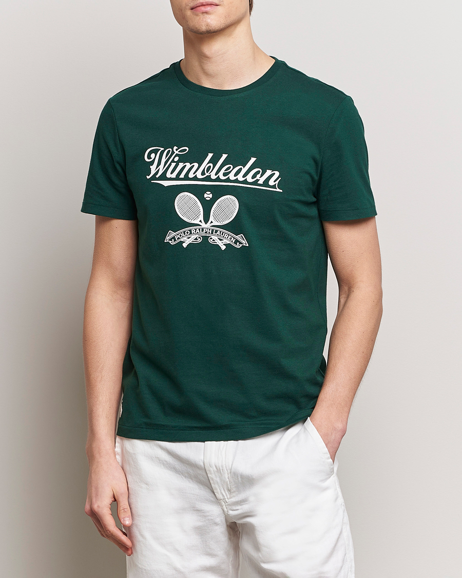 Men | T-Shirts | Polo Ralph Lauren | Wimbledon Printed Tee Moss Agate