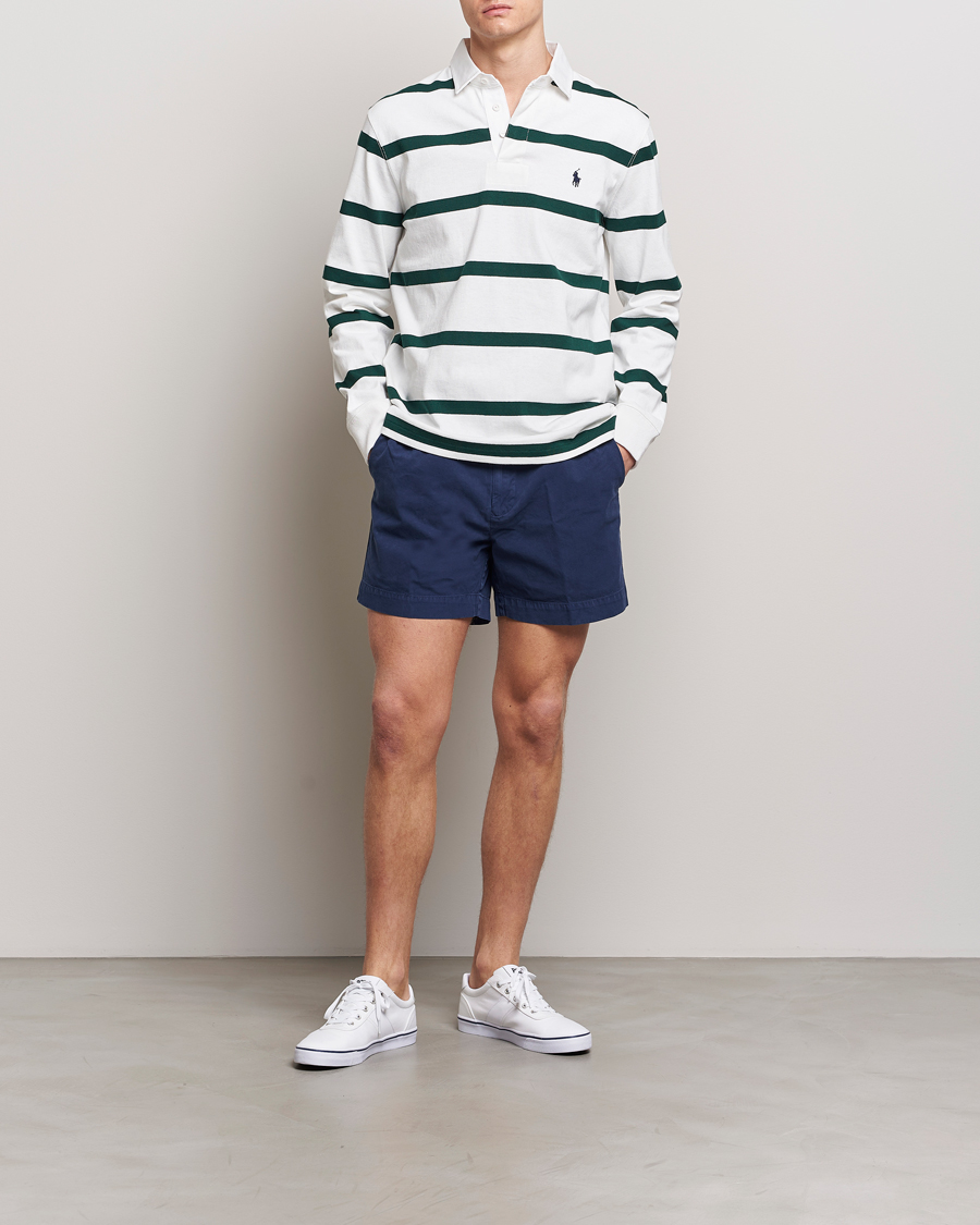 Men | Sweaters & Knitwear | Polo Ralph Lauren | Wimbledon Rugby Sweater White/Moss Agate