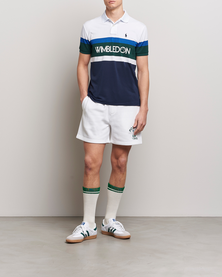 Men | Polo Shirts | Polo Ralph Lauren | Wimbledon Block Custom Slim Fit Polo Refined Navy/Multi