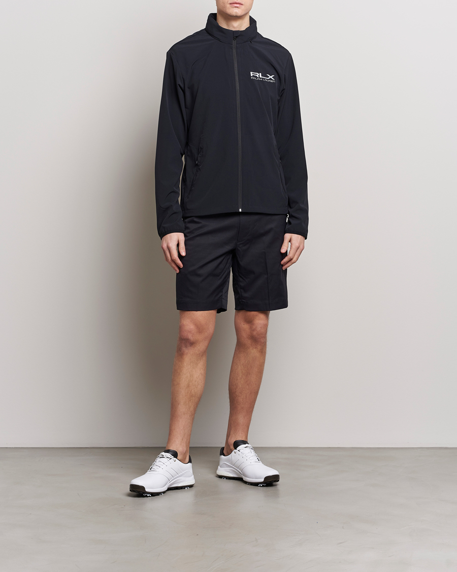 RLX Ralph Lauren Performance Hooded Jacket Polo Black at