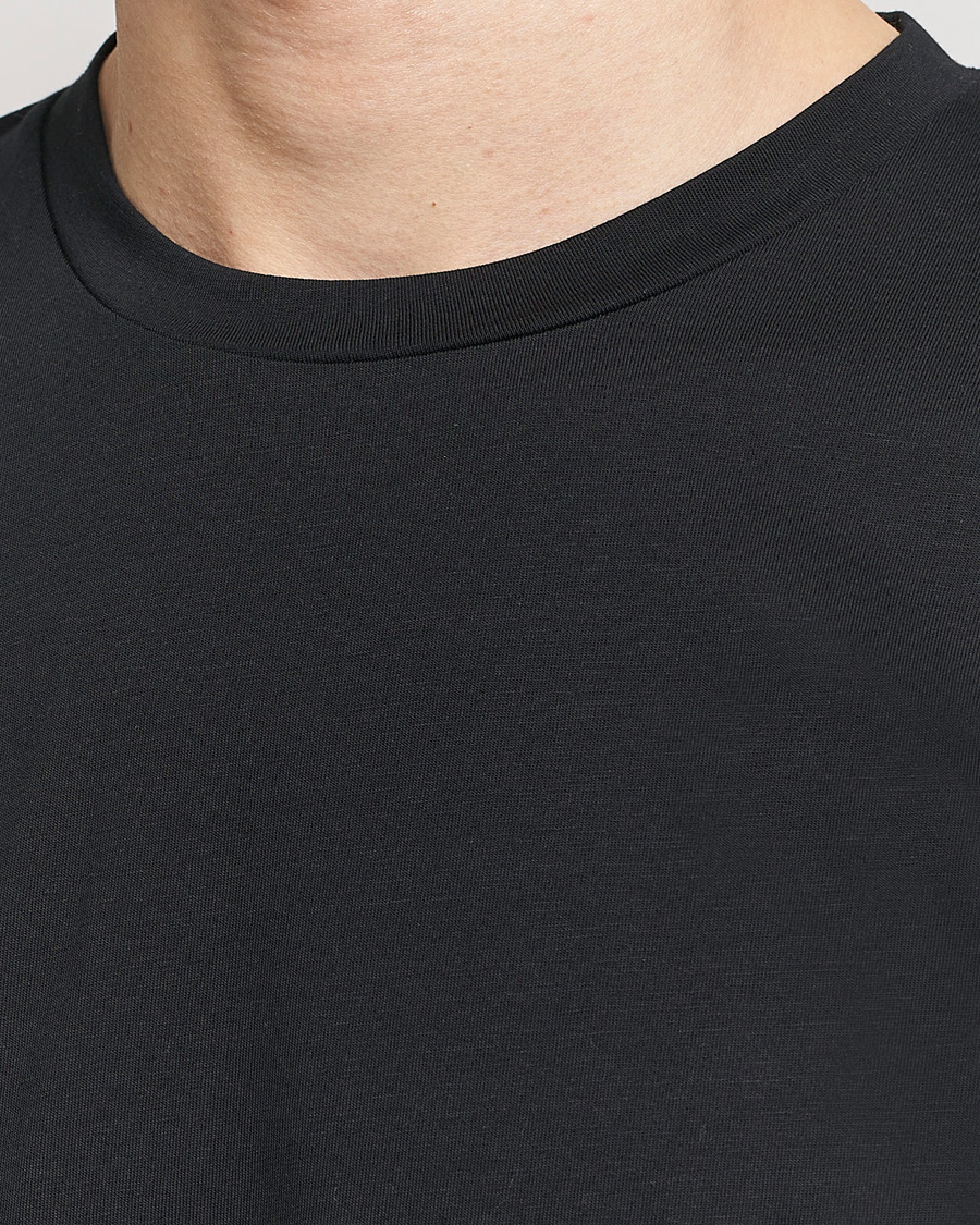 Men | T-Shirts | Sunspel | Riviera Midweight T-Shirt Black