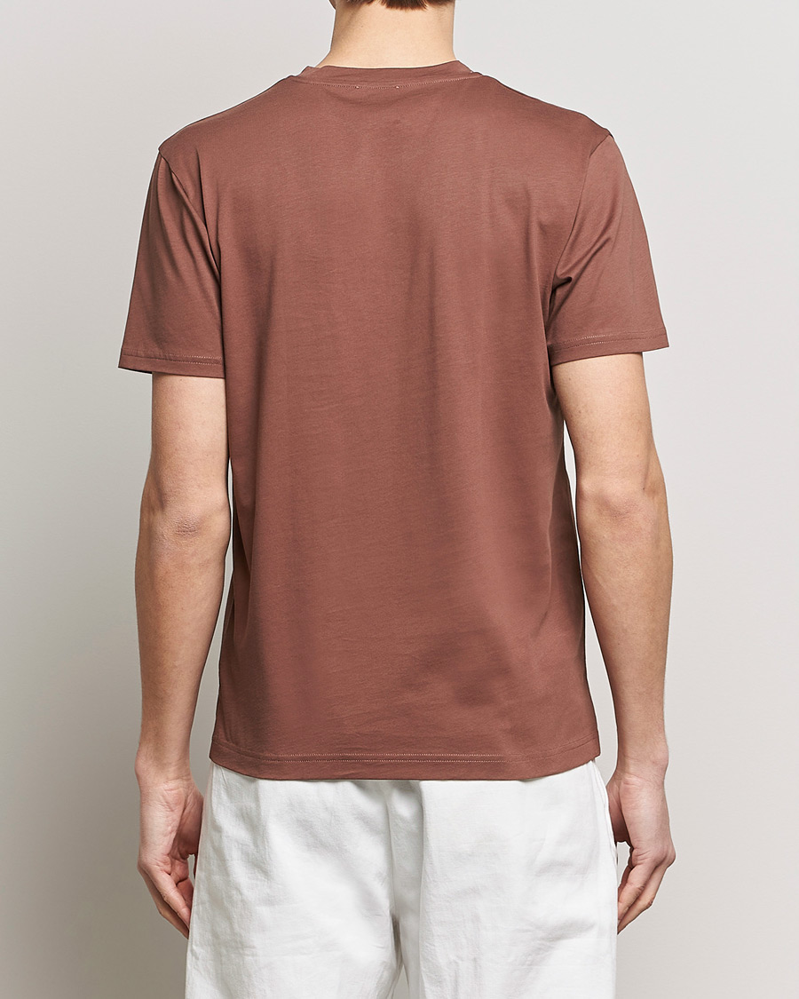 Men | T-Shirts | Sunspel | Riviera Midweight Tee Brown