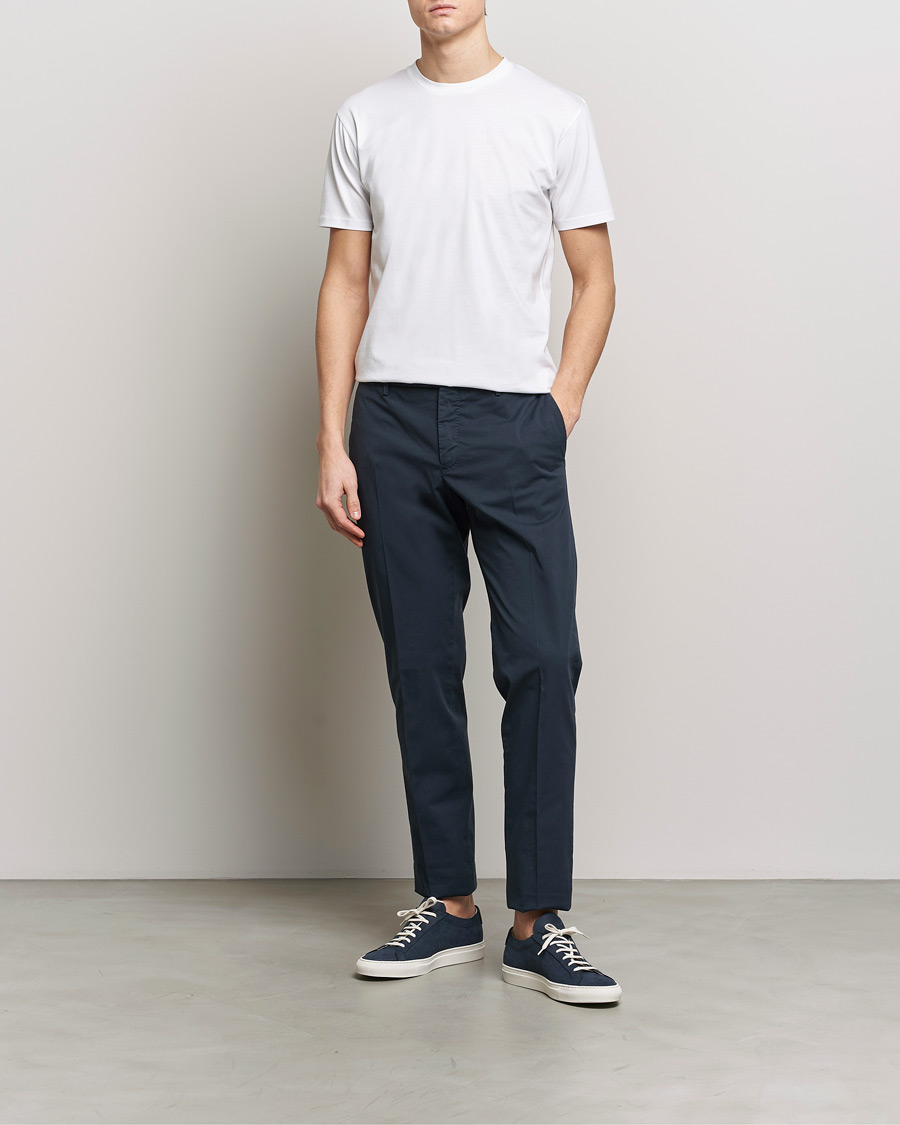 Men | T-Shirts | Sunspel | Riviera Midweight T-Shirt White