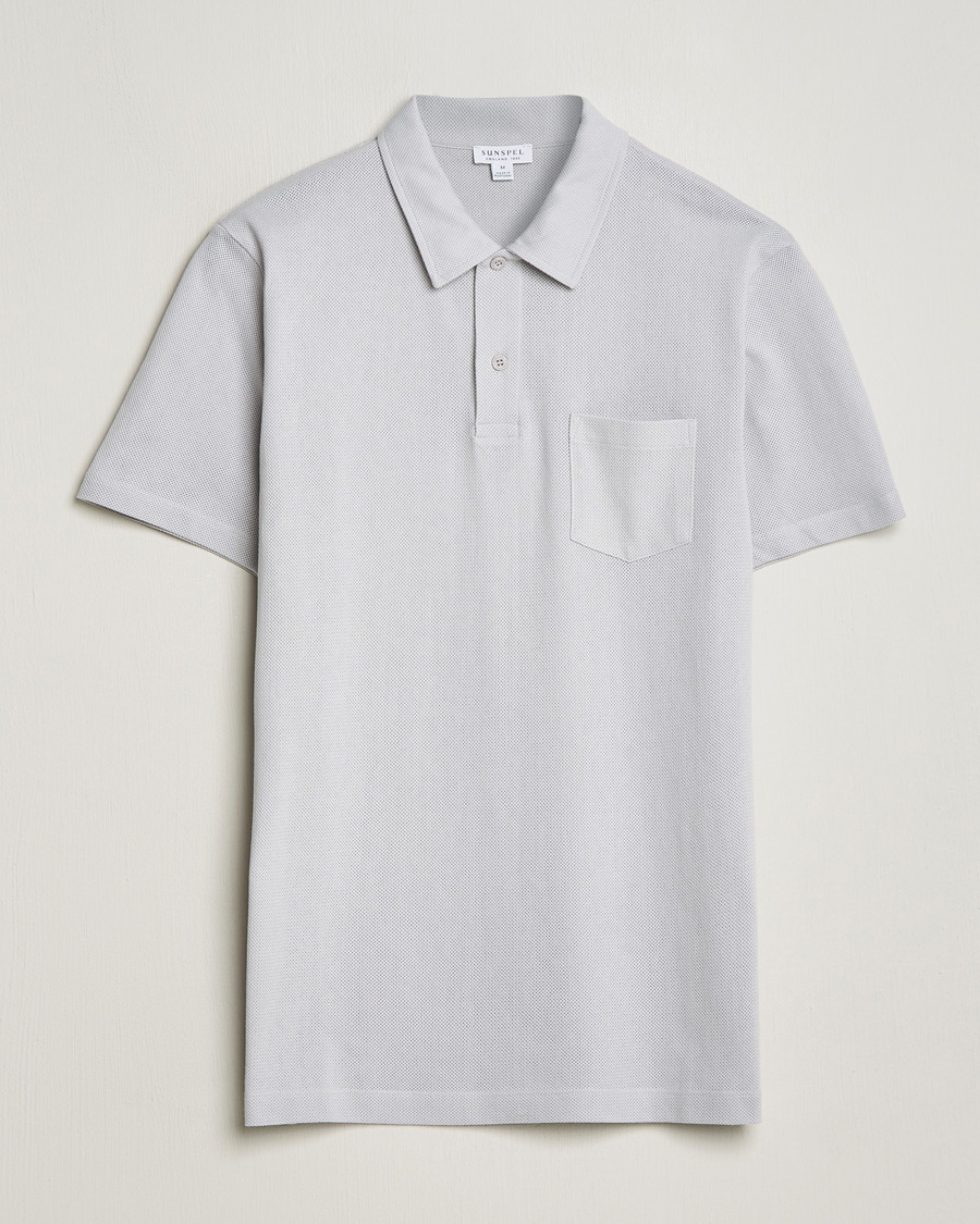 Men | Polo Shirts | Sunspel | Riviera Polo Shirt Smoke