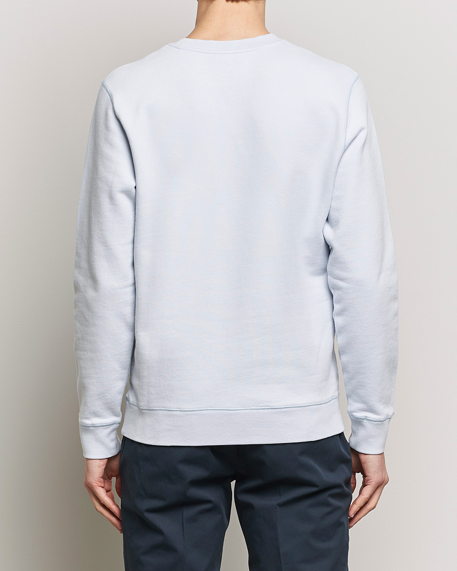 Men | Sweaters & Knitwear | Sunspel | Loopback Sweatshirt Light Blue