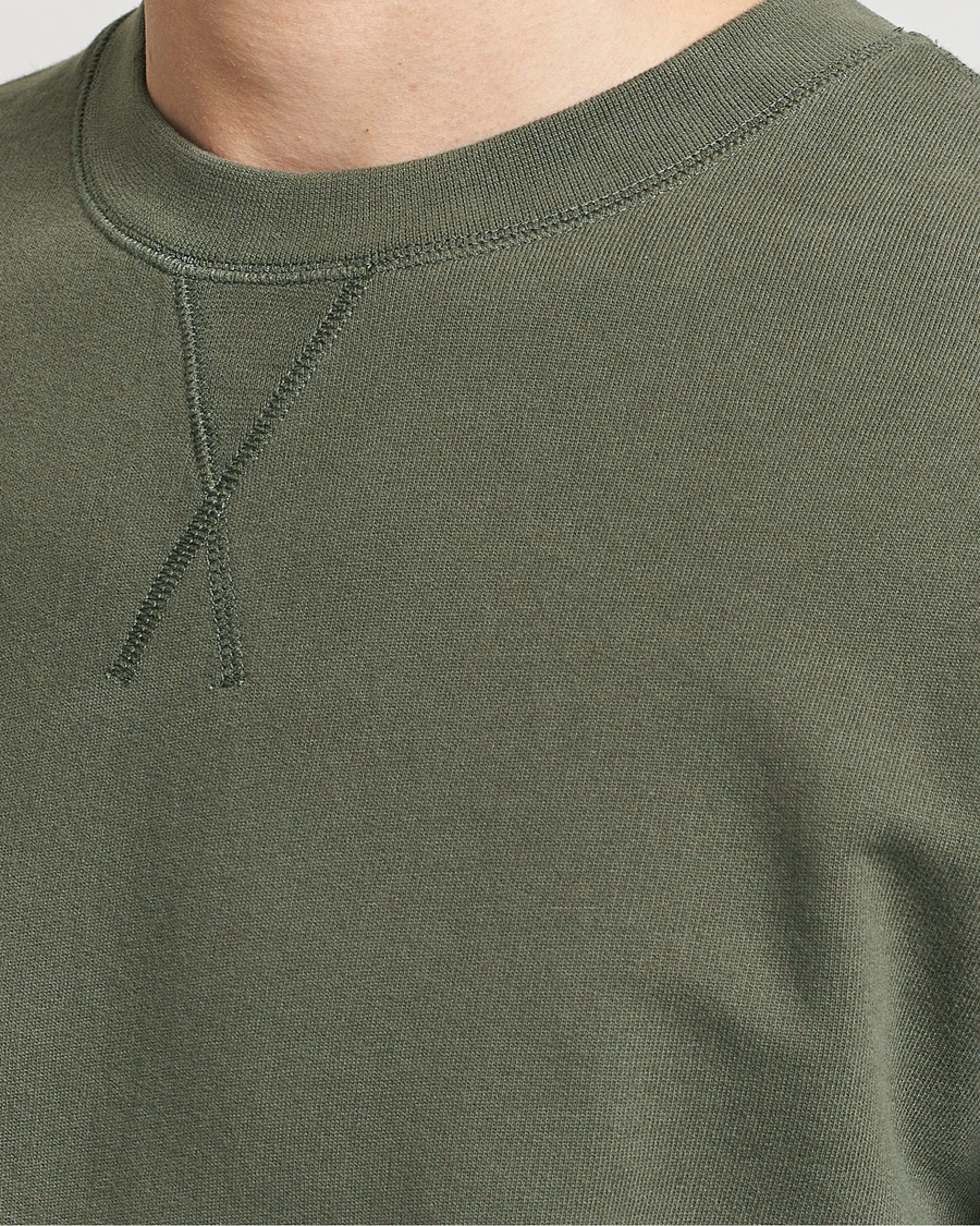 Men | Sweaters & Knitwear | Sunspel | Loopback Sweatshirt Khaki