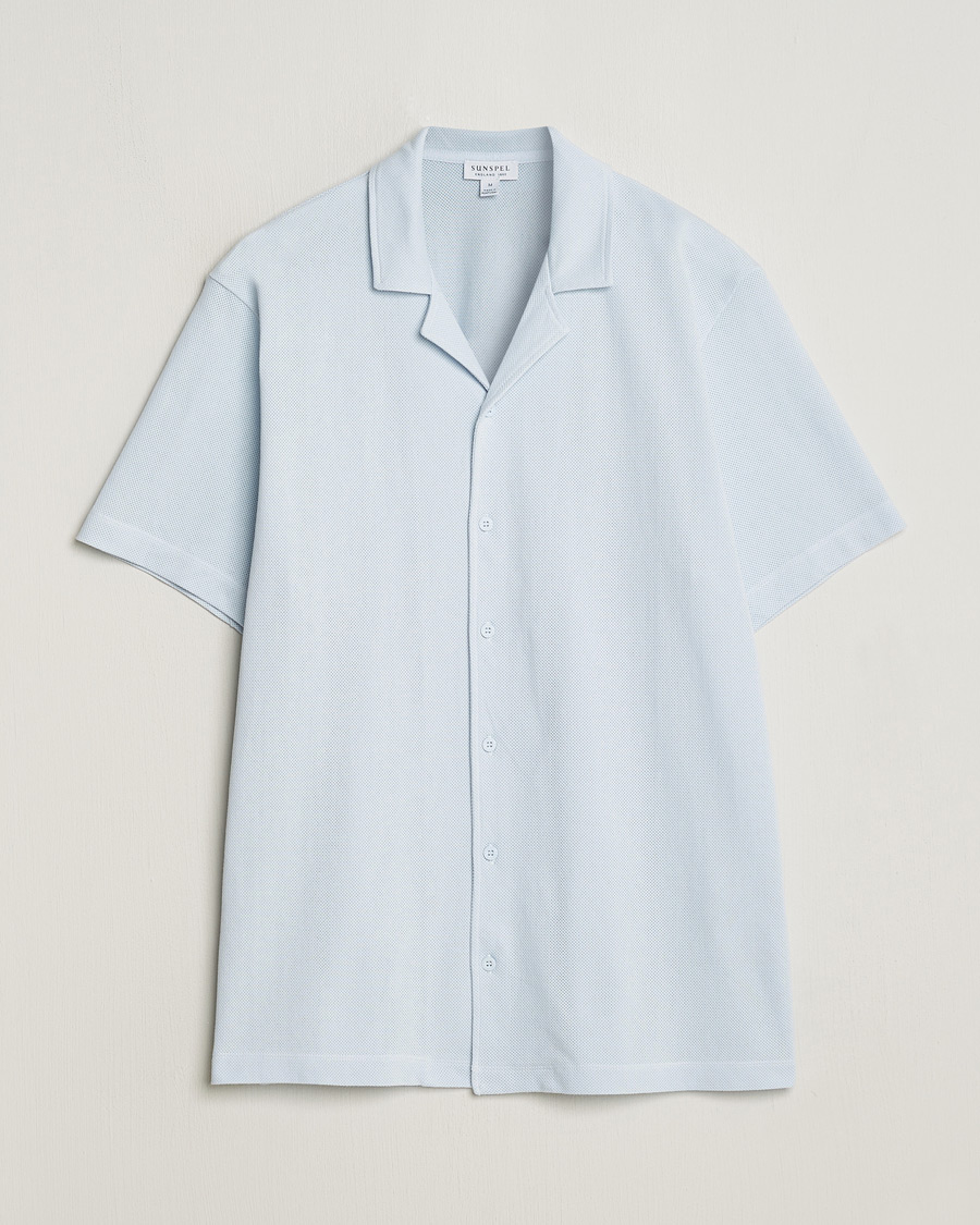 Men | Shirts | Sunspel | Riviera Resort Shirt Light Blue