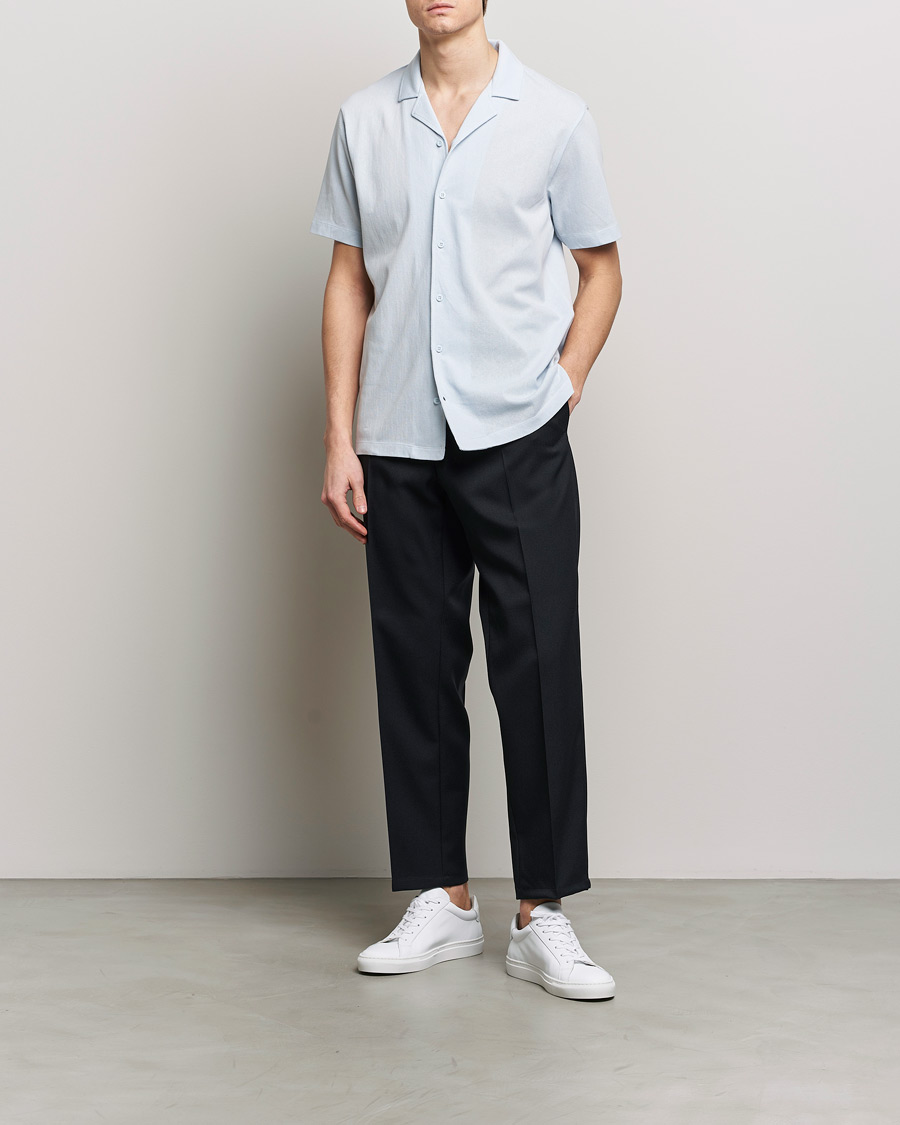 Men | Shirts | Sunspel | Riviera Resort Shirt Light Blue