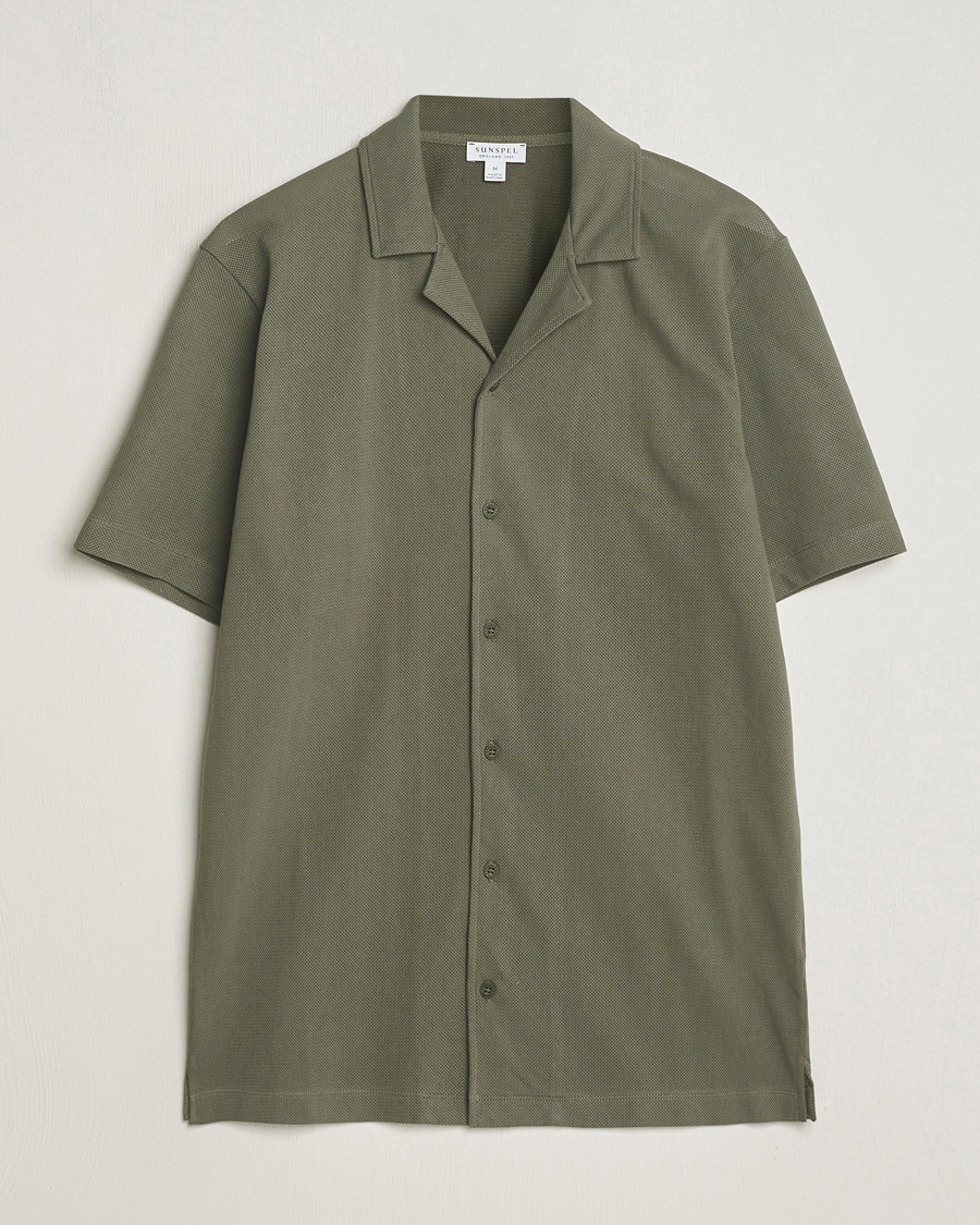Men | Shirts | Sunspel | Riviera Resort Shirt Khaki