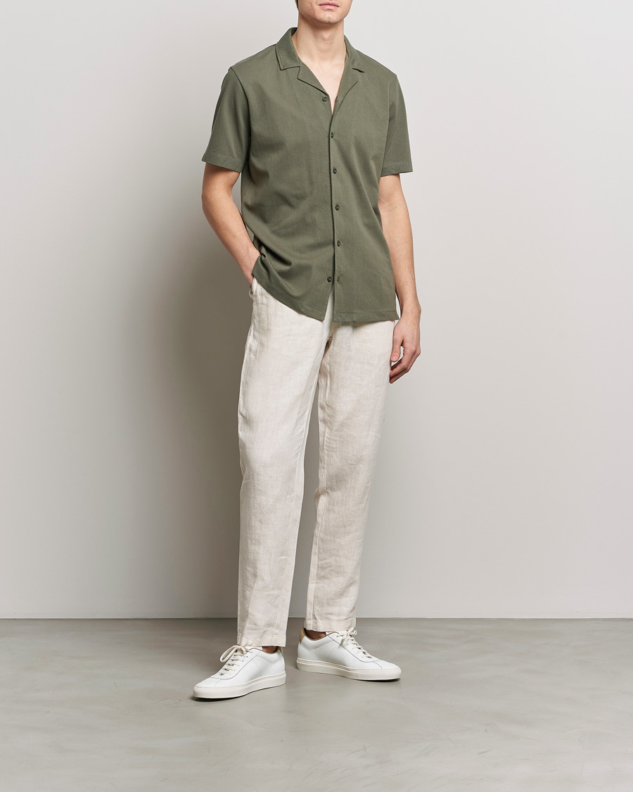 Men | Shirts | Sunspel | Riviera Resort Shirt Khaki