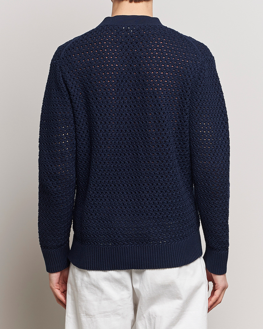Men | Sweaters & Knitwear | Sunspel | Chunky Knit Cotton Cardigan Navy