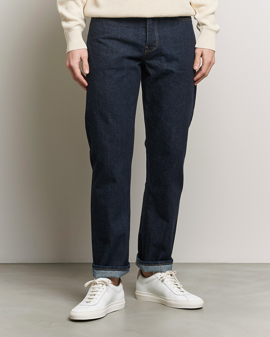 Men | Departments | Sunspel | Japanese Selvedge Jeans Blue