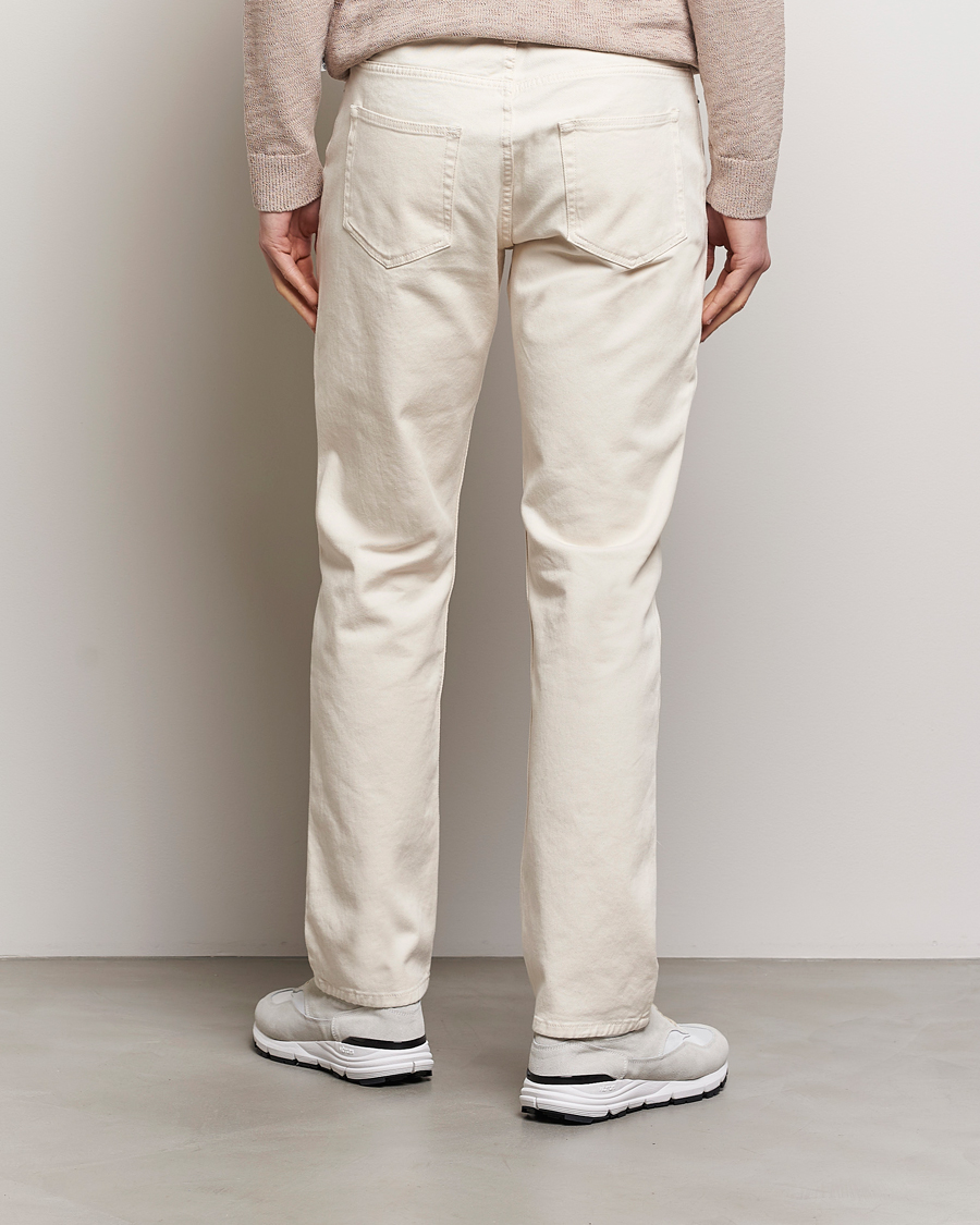 Men | Trousers | Sunspel | Five Pocket Cotton Twill Trousers Undyed