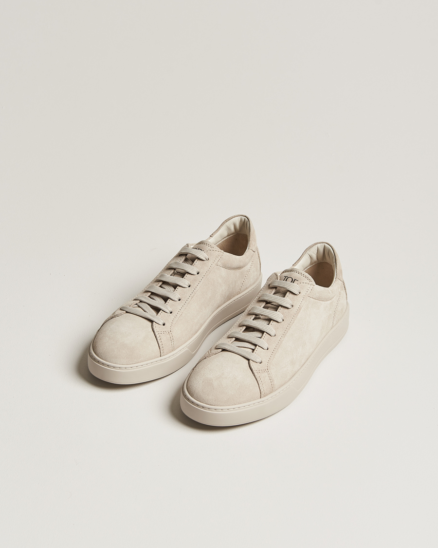 Men | Tod's Cassetta Lacciata Sneaker Light Grey Suede | Tod's | Cassetta Lacciata Sneaker Light Grey Suede