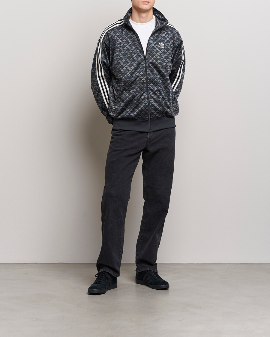 Men | Sweaters & Knitwear | adidas Originals | Monogram Full Zip Black