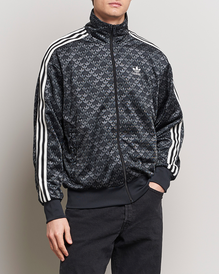 Men | Sweaters & Knitwear | adidas Originals | Monogram Full Zip Black