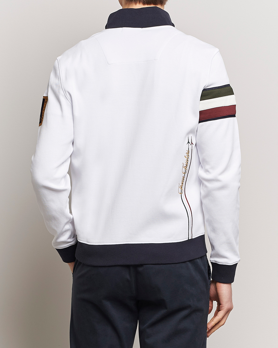 Men | Sweaters & Knitwear | Aeronautica Militare | Full Zip Tricolori Sweater Off White