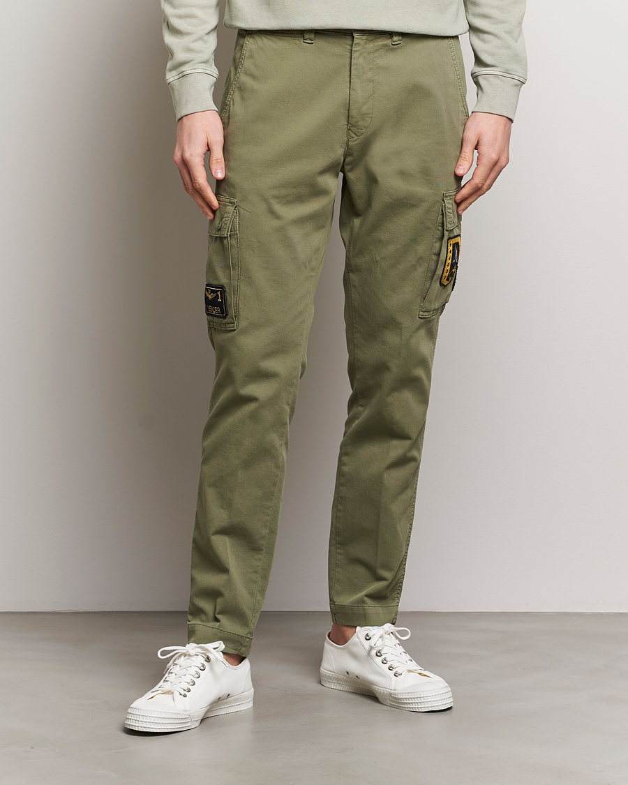 Men | Cargo Trousers | Aeronautica Militare | Heritage Cargo Pants Sage Green